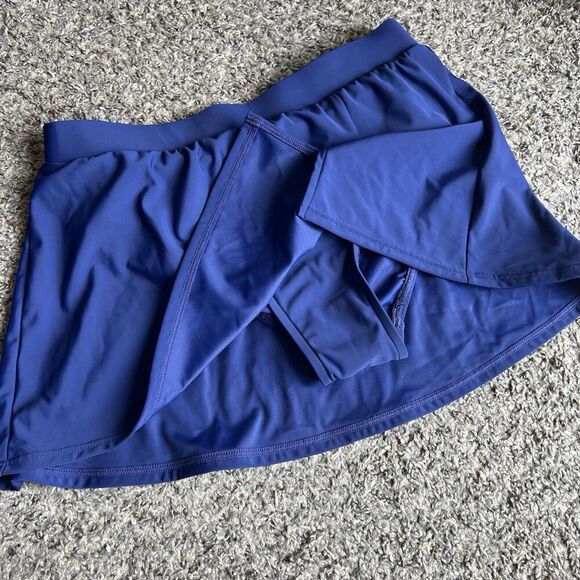 MiracleSuit Talbots Tankini Swim Skirt Set Swimsuit Navy Blue Women Size 6 New - Picture 5 of 7